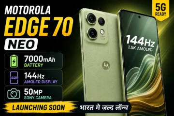 Motorola Edge 70 Neo 5G smartphone with 7000mAh battery and 144Hz AMOLED display